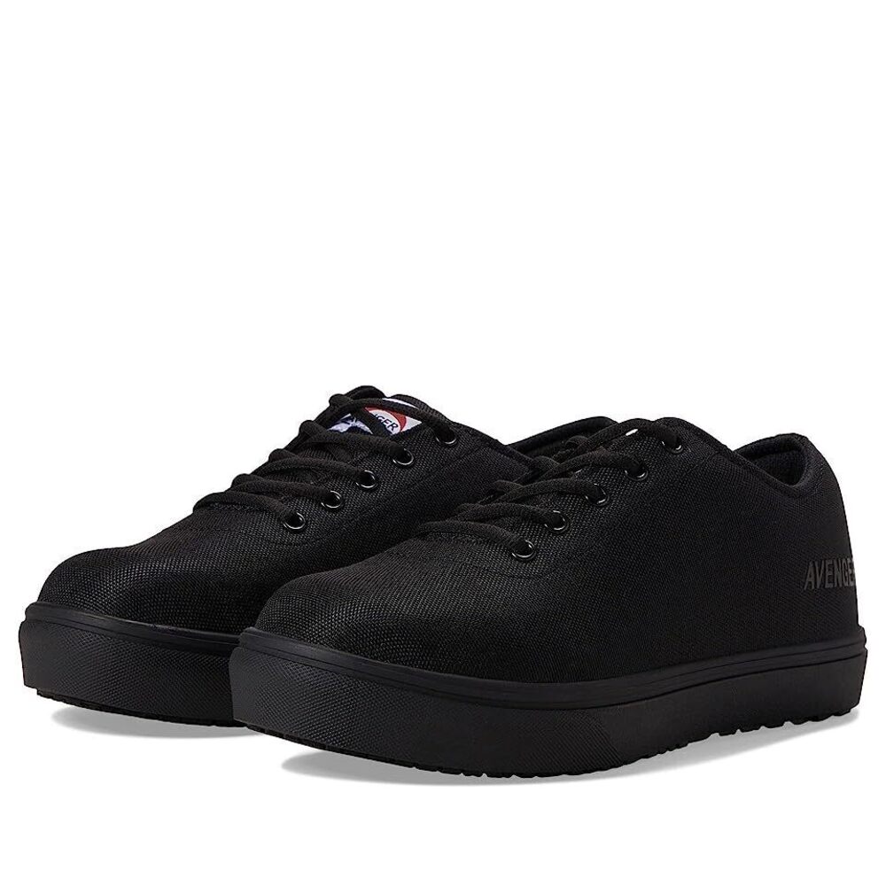 Avenger Work Boots Womens Alley Sneaker Black 9 M
